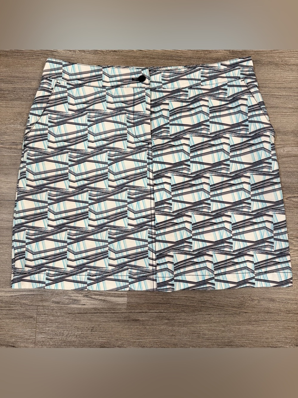 Annika Cutter & Buck Golf Skort Womens 8 Geometric Print Performance Skirt